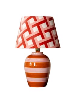 Stripe lamp, pink and orange  Silo Studio    - Collagerie