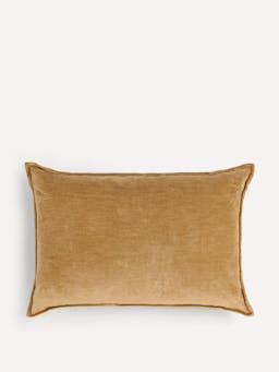 Nougat verity linen velvet rectangular cushion Throws & Cushions Rebecca Udall    - Collagerie