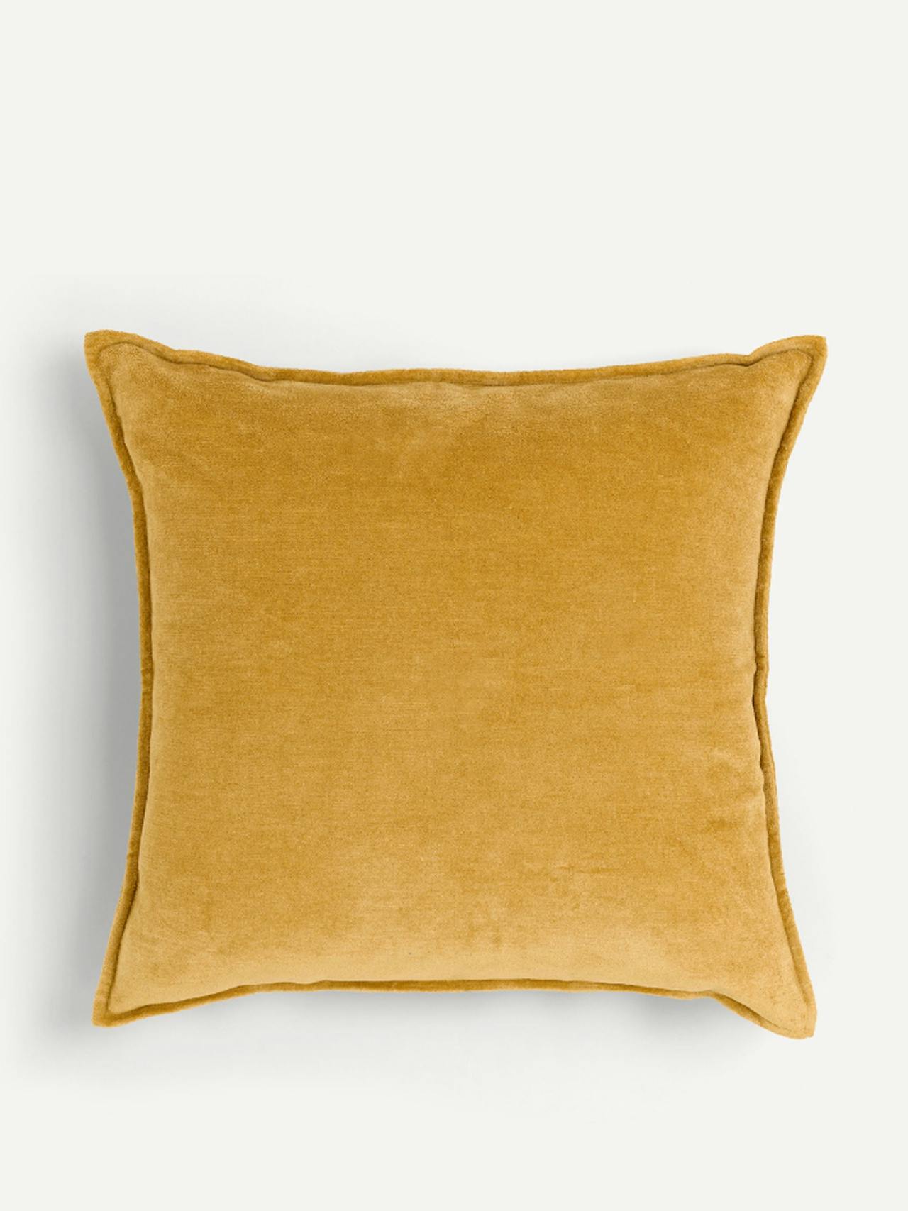 Straw verity linen velvet square cushion Throws & Cushions Rebecca Udall    - Collagerie