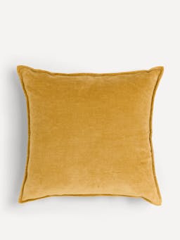 Straw verity linen velvet square cushion Throws & Cushions Rebecca Udall    - Collagerie