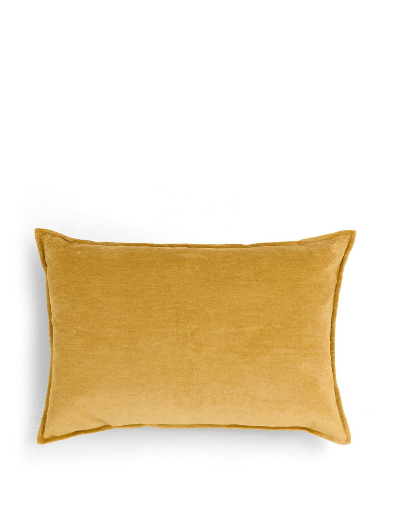 Straw verity linen velvet rectangular cushion