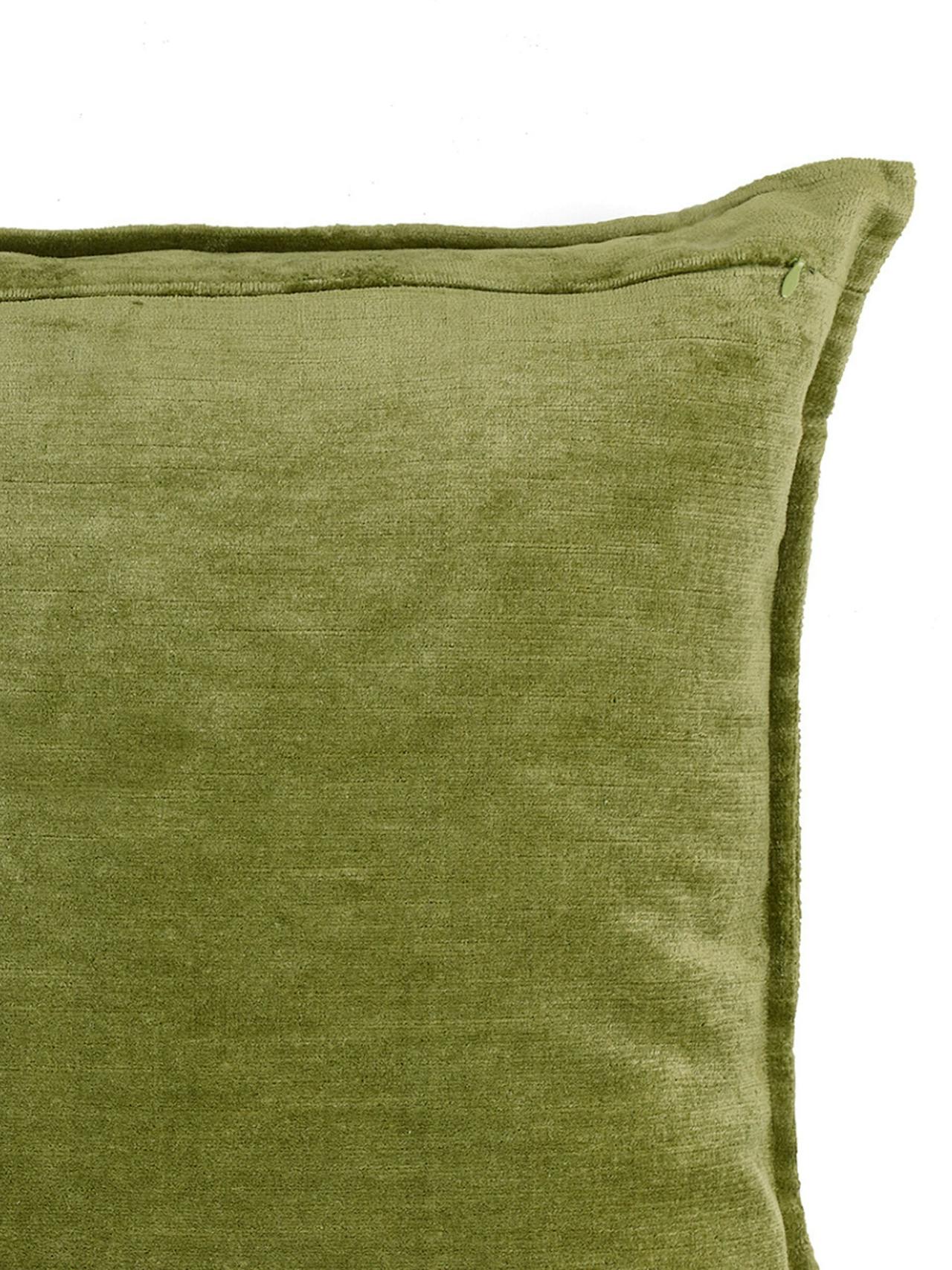 Moss verity linen velvet rectangular cushion Throws & Cushions Rebecca Udall    - Collagerie