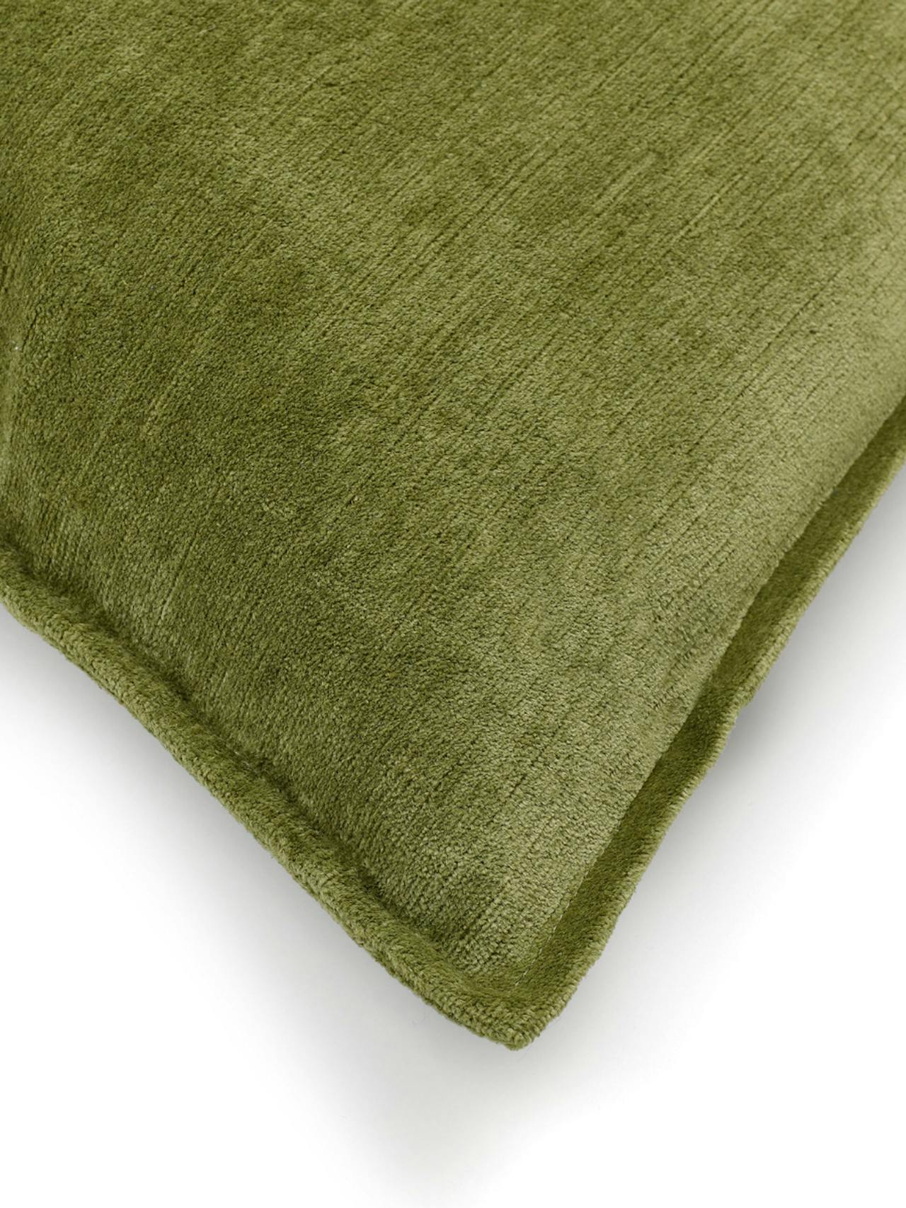 Moss verity linen velvet rectangular cushion Throws & Cushions Rebecca Udall    - Collagerie