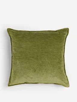 Moss verity linen velvet square cushion Throws & Cushions Rebecca Udall    - Collagerie