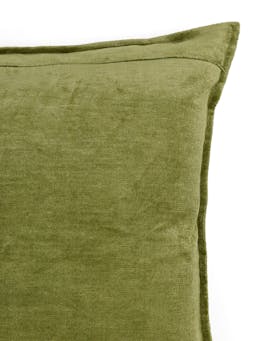 Moss verity linen velvet square cushion Throws & Cushions Rebecca Udall    - Collagerie