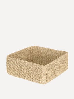 Medium abaca square storage basket Home Decor Rebecca Udall    - Collagerie