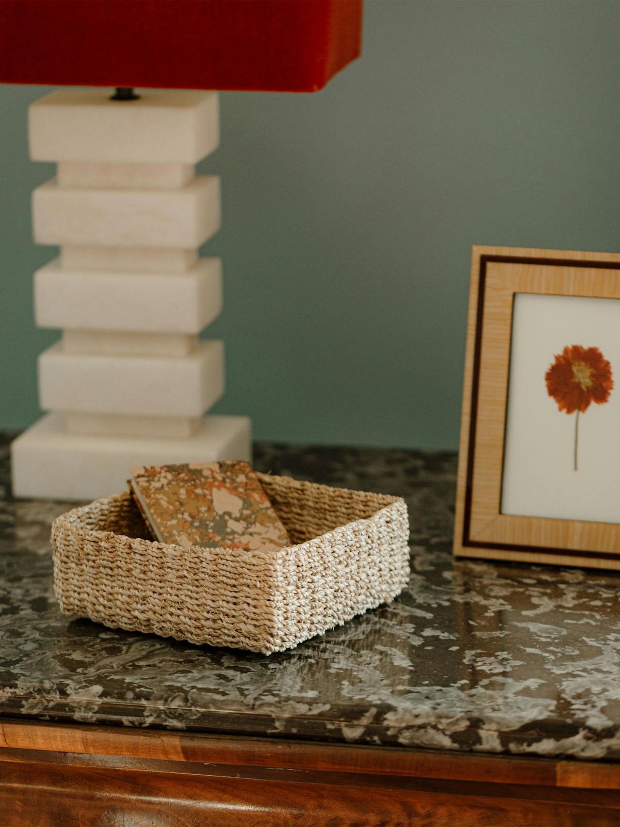 Small abaca square storage basket Home Decor Rebecca Udall    - Collagerie