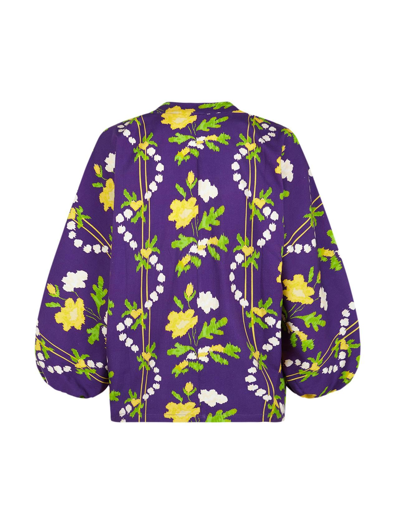 Purple floral print blouse Shirts & Tops Valeria Cotoner    - Collagerie