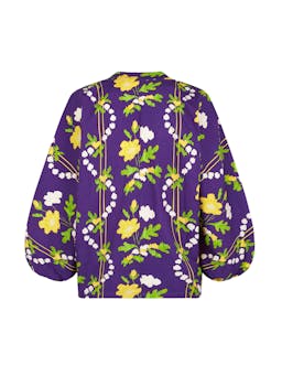 Purple floral print blouse Shirts & Tops Valeria Cotoner    - Collagerie