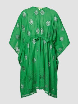 Green mini kaftan VC24_VC1D1_GEC Erdem    - Collagerie