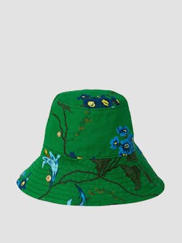 Green bucket hat VC24_VC1H1_GSCL Erdem    - Collagerie