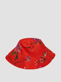 Red bucket hat VC24_VC1H1_RSCL Erdem    - Collagerie