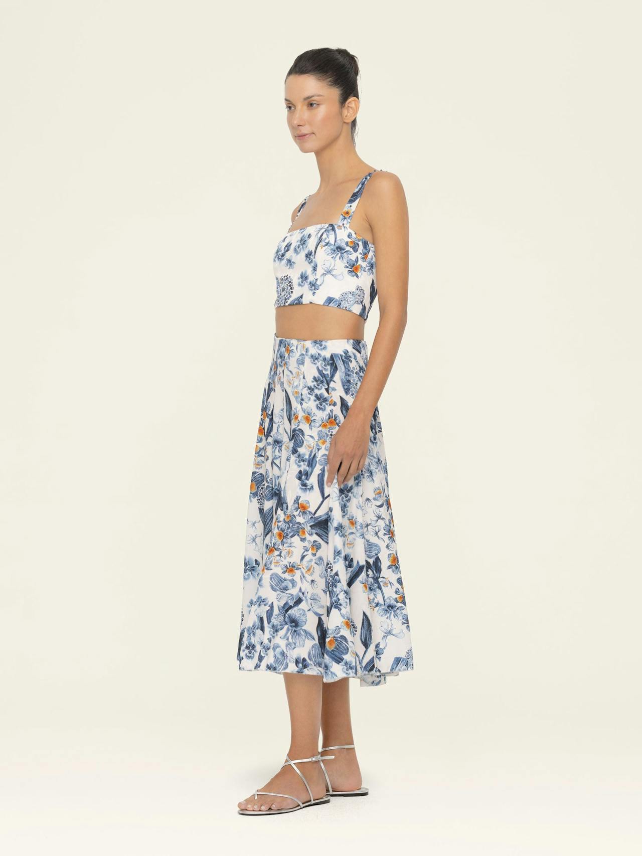 Mimosa Petalo midi skirt Skirts Agua by Agua Bendita    - Collagerie