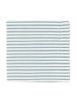 Victoria striped linen napkin in chalk blue Dinner Napkin Rebecca Udall    - Collagerie