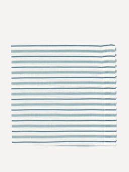 Victoria striped linen napkin in chalk blue Dinner Napkin Rebecca Udall    - Collagerie