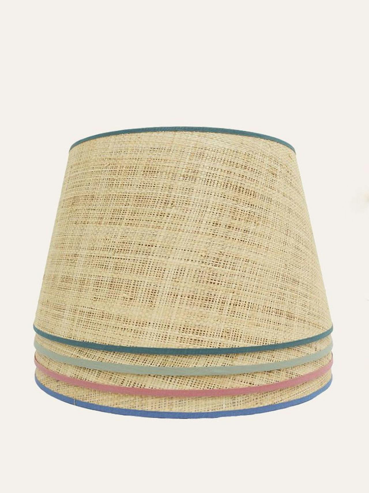 Light green Seema raffia lampshade Lighting Birdie Fortescue    - Collagerie