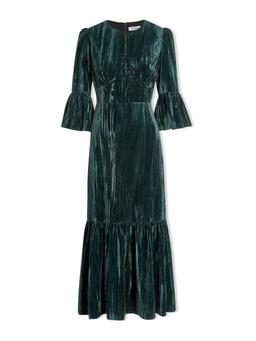 Dark green Daphne velvet maxi dress Dress Cefinn    - Collagerie