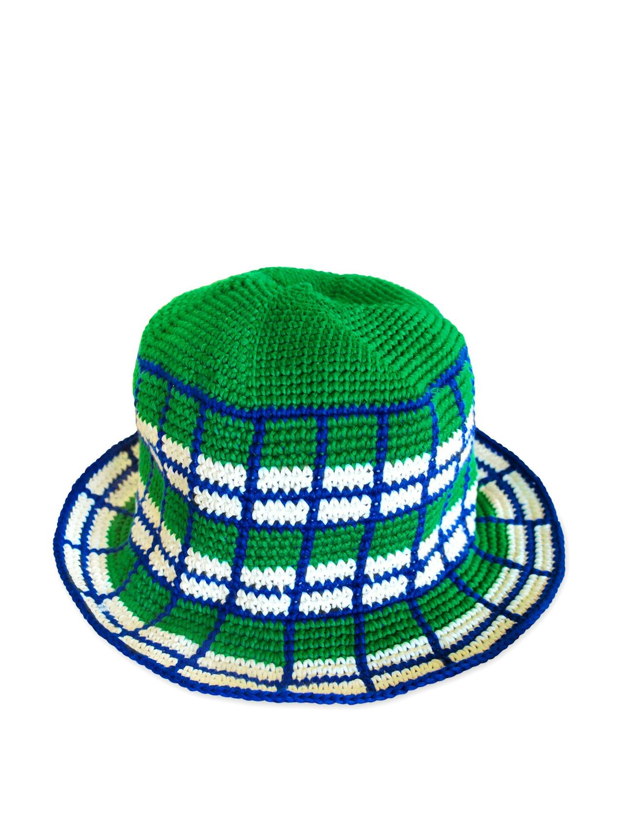 Wimbledon plaid crochet hat Crochet hat BrunnaCo    - Collagerie