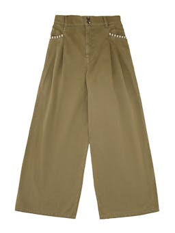 Isabella pant in olive 6204623190 Seventy + Mochi    - Collagerie