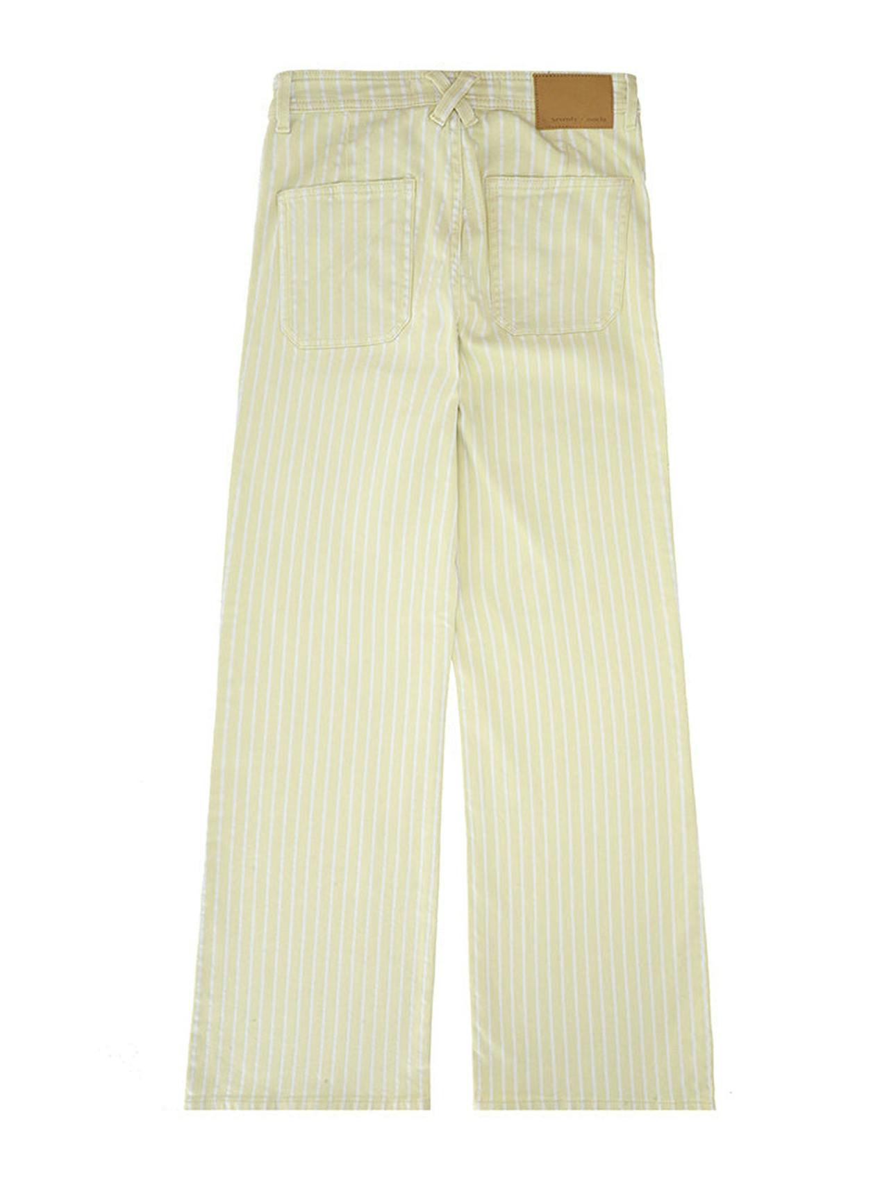 Mabel jean in buttermilk wide stripe 6204623190 Seventy + Mochi    - Collagerie