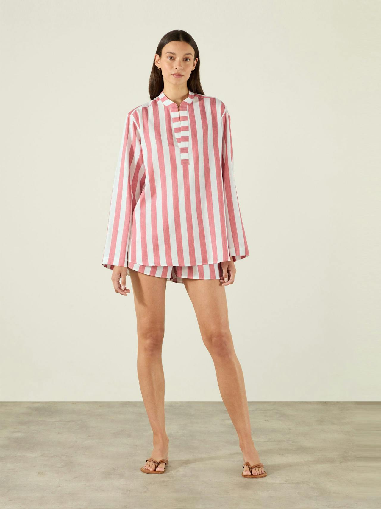 The Boxer: Weave, Strawberry stripe shorts Shorts With Nothing Underneath    - Collagerie