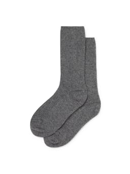 Women’s cashmere socks in Slate Accessories Bedfolk    - Collagerie