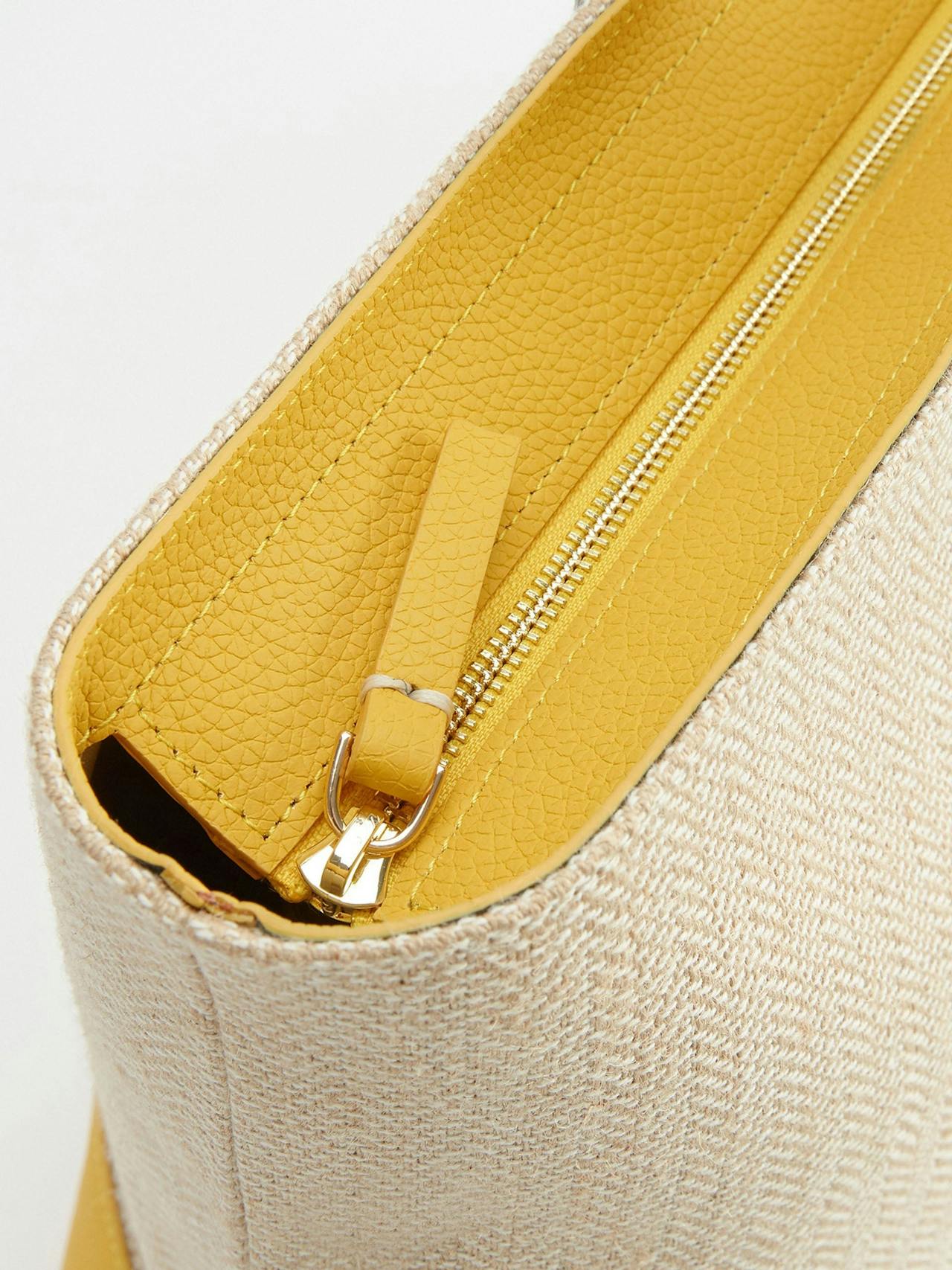 The Luxe beach bag in sunshine yellow Bags London Velvet    - Collagerie