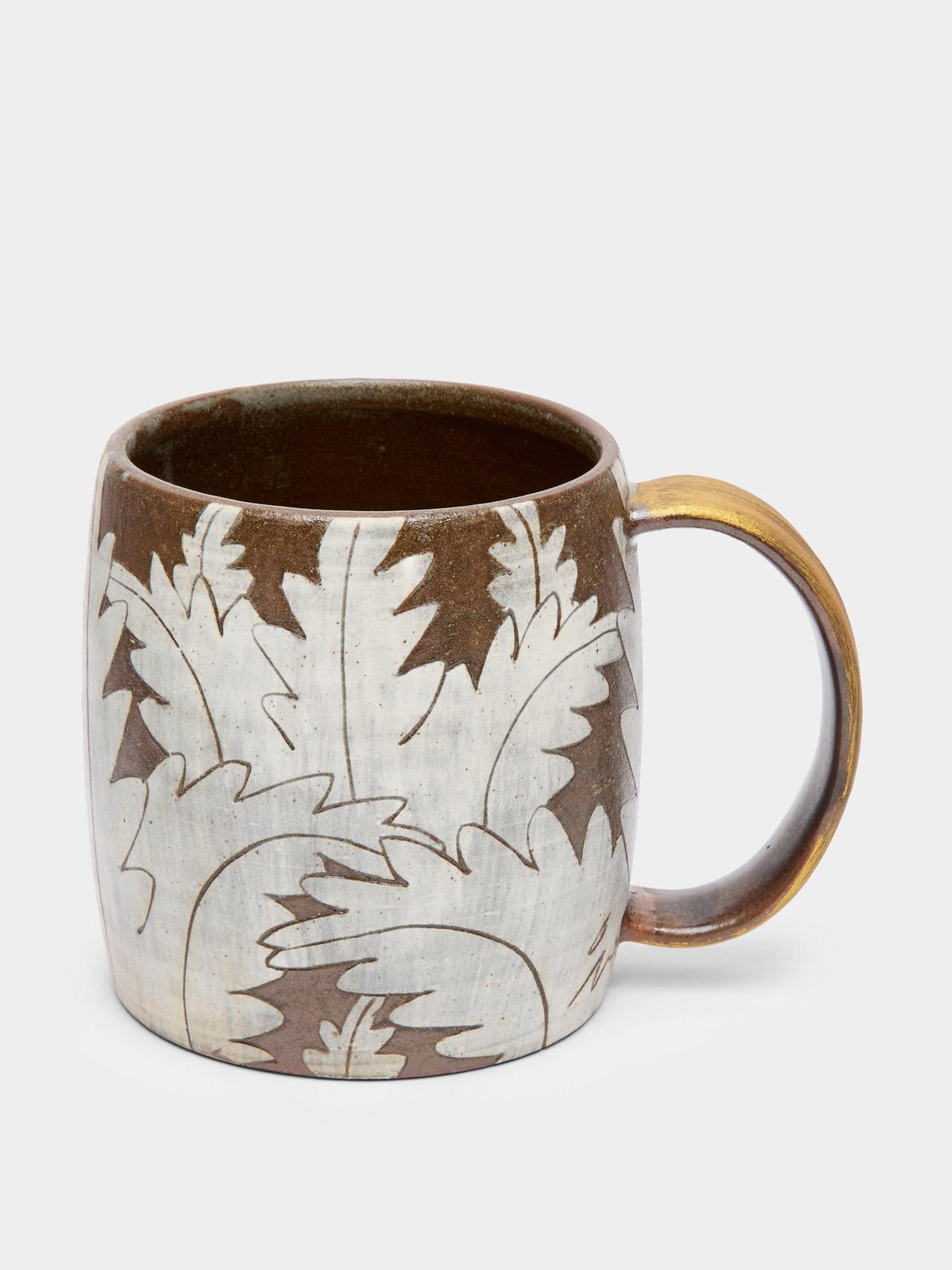 Peony Buncheong mug