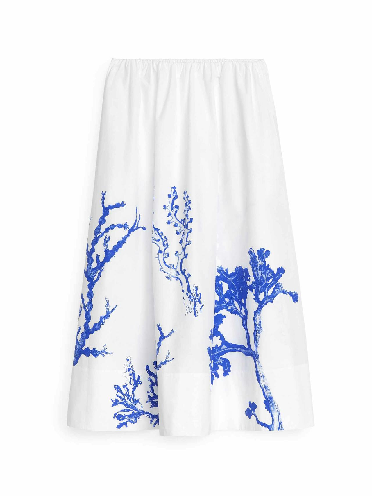 Midi cotton skirt