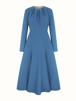 Oakley dress in indigo double crepe Dresses Emilia Wickstead    - Collagerie