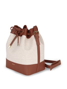 Mini Always rafia & chocolate leather bag Bolsos Paris/64    - Collagerie