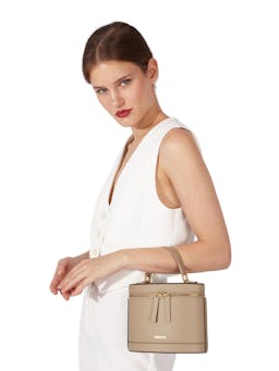 Prismatic taupe shoulder bag Bolsos Paris/64    - Collagerie