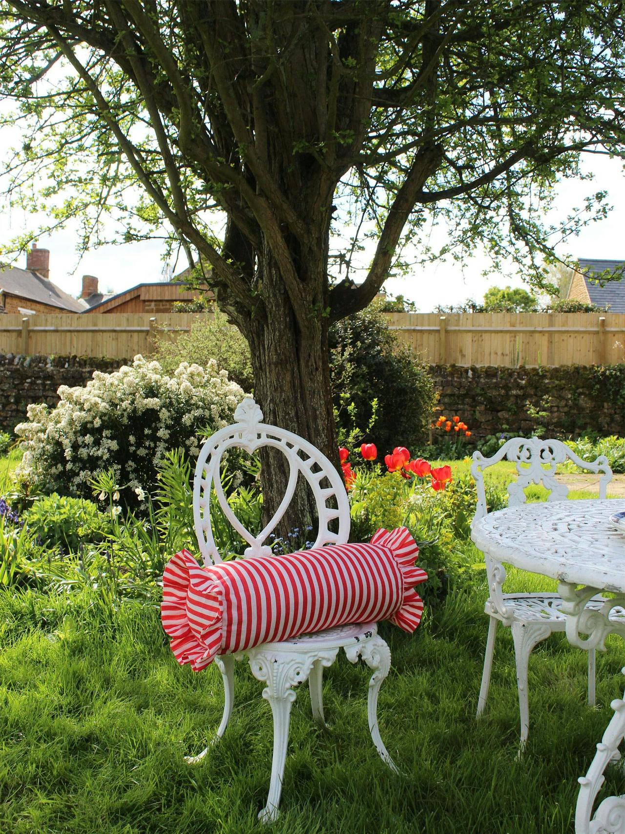 Cherry red bolster cover Cushions Amuse La Bouche    - Collagerie