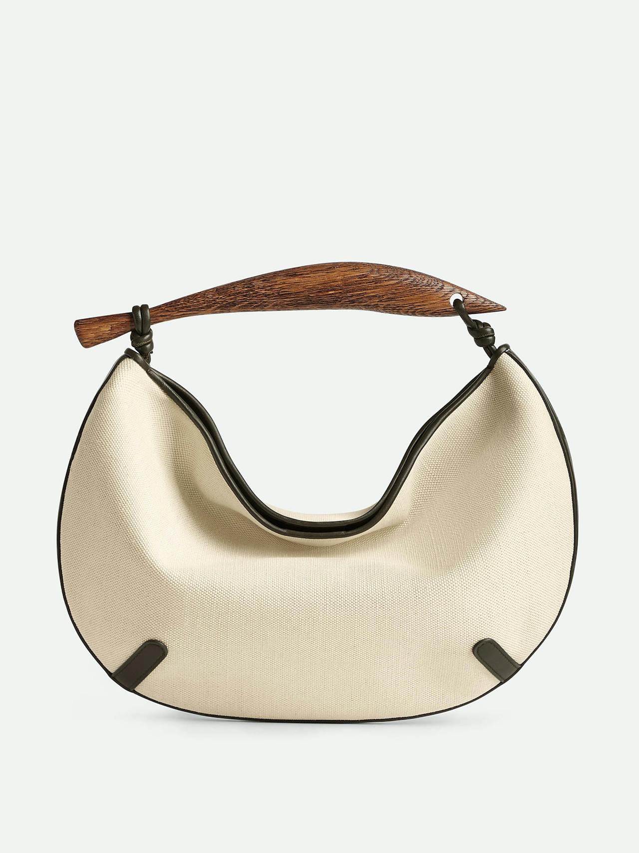 Sardine canvas bag in natural and khaki