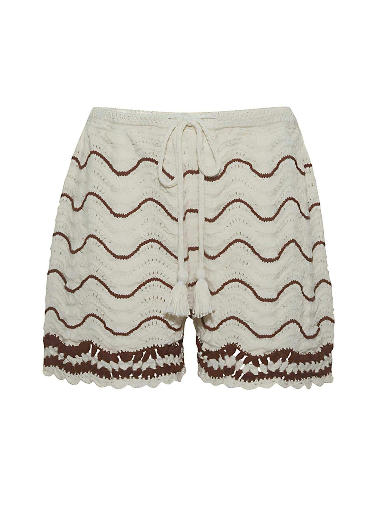 Brown coffee wave Aicha shorts