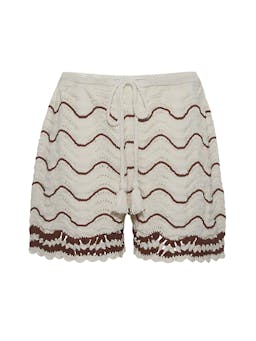 Brown coffee wave Aicha shorts Shorts Cara Cara    - Collagerie