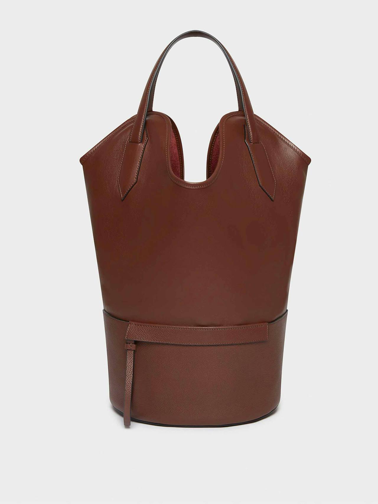 Ray leather bucket bag in Wine BAGS J&M Davidson    - Collagerie