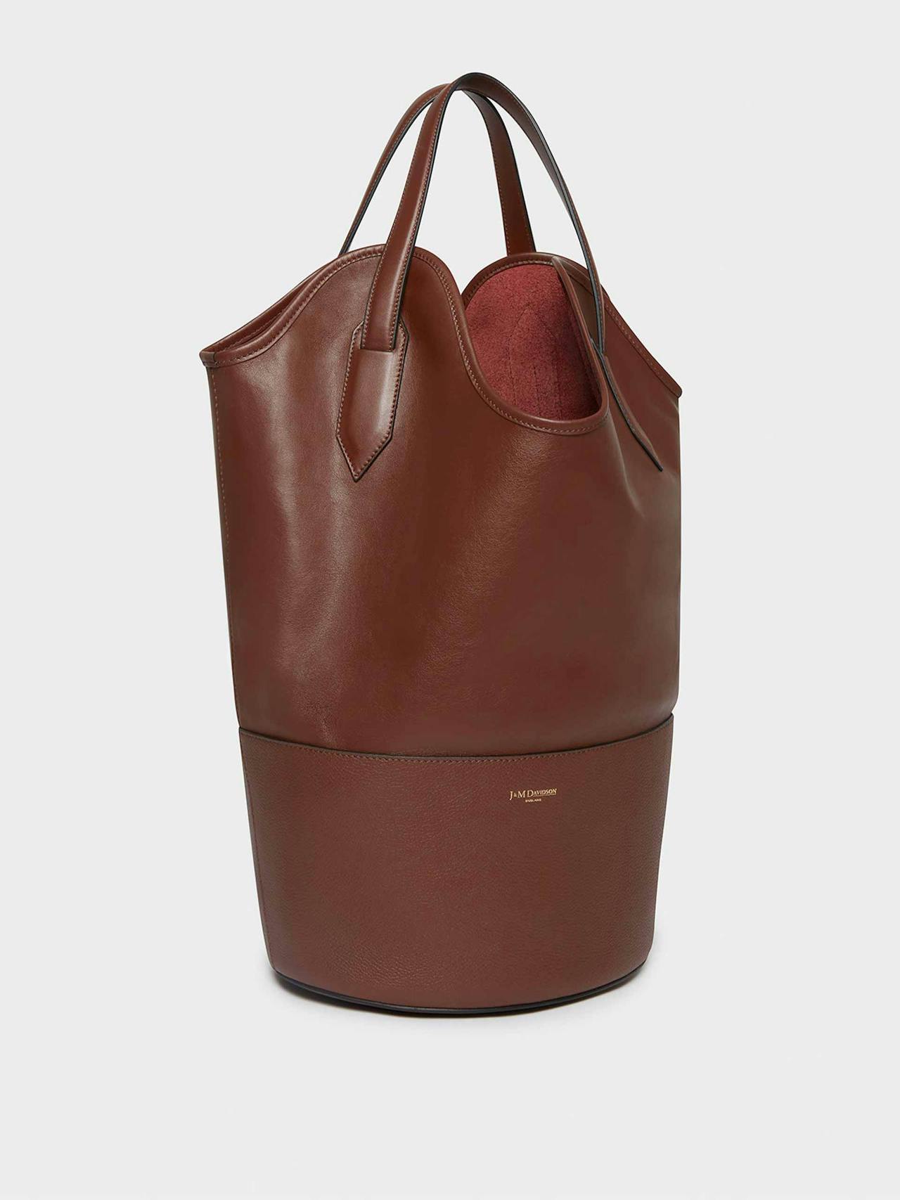 Ray leather bucket bag in Wine BAGS J&M Davidson    - Collagerie