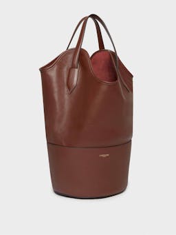 Ray leather bucket bag in Wine BAGS J&M Davidson    - Collagerie