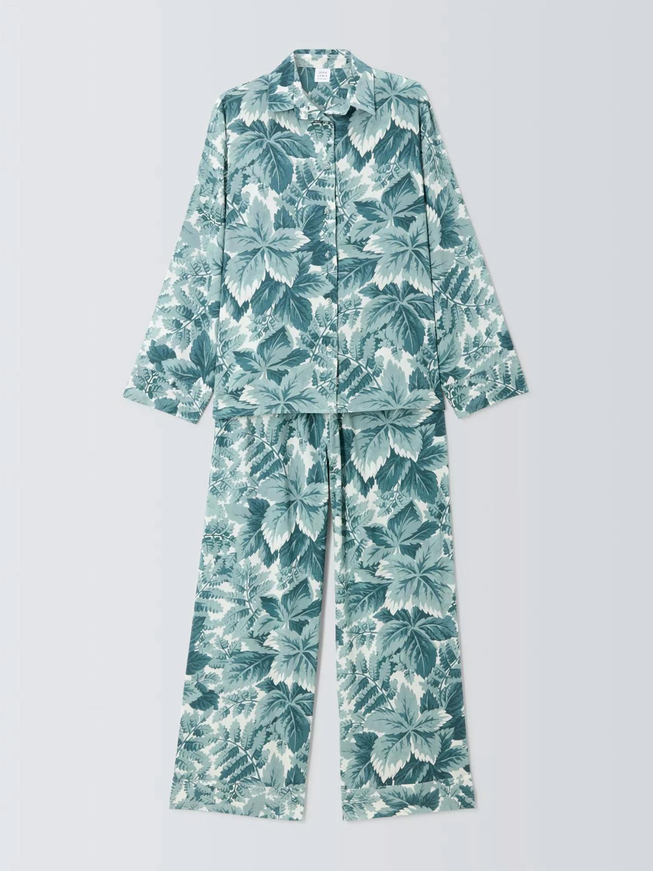 Botany cotton modal pyjama set, blue/ivory