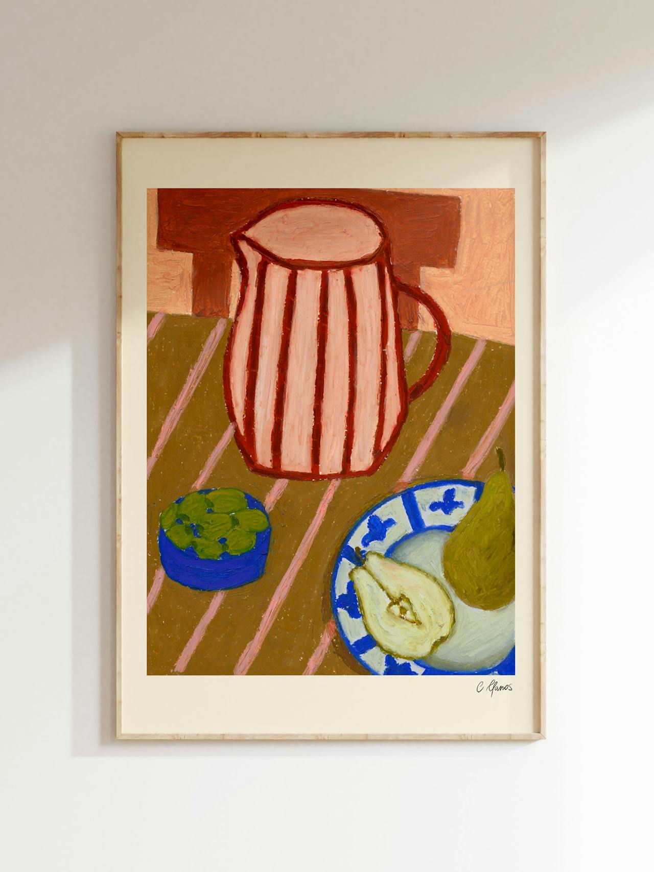 'Striped Jug' print