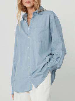 The Chessie chambray light blue shirt Shirts With Nothing Underneath    - Collagerie