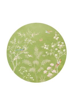 Green chinoiserie placemats, set of 4  Addison Ross    - Collagerie