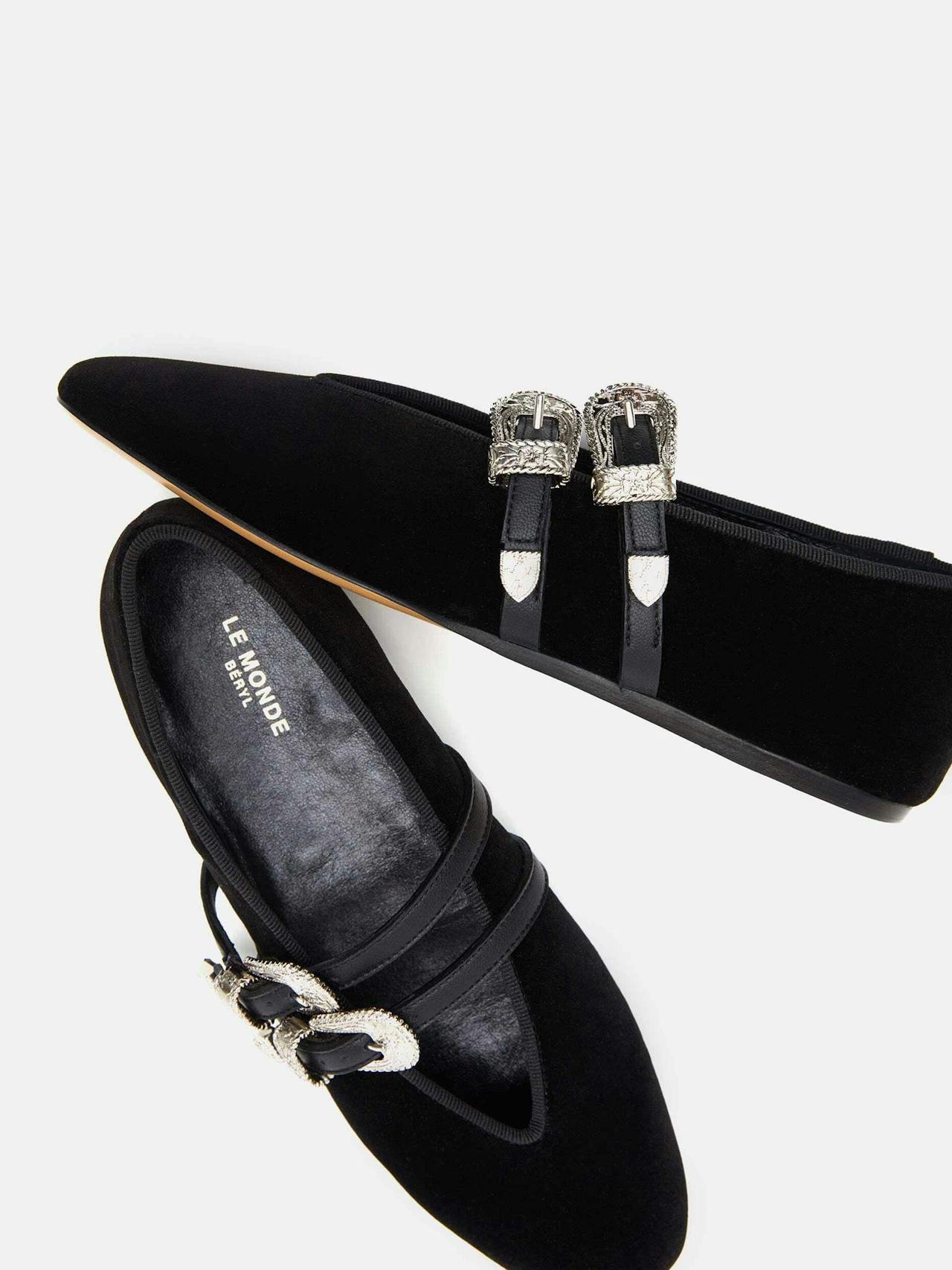 Black velvet Claudia slipper Shoes Le Monde Beryl    - Collagerie