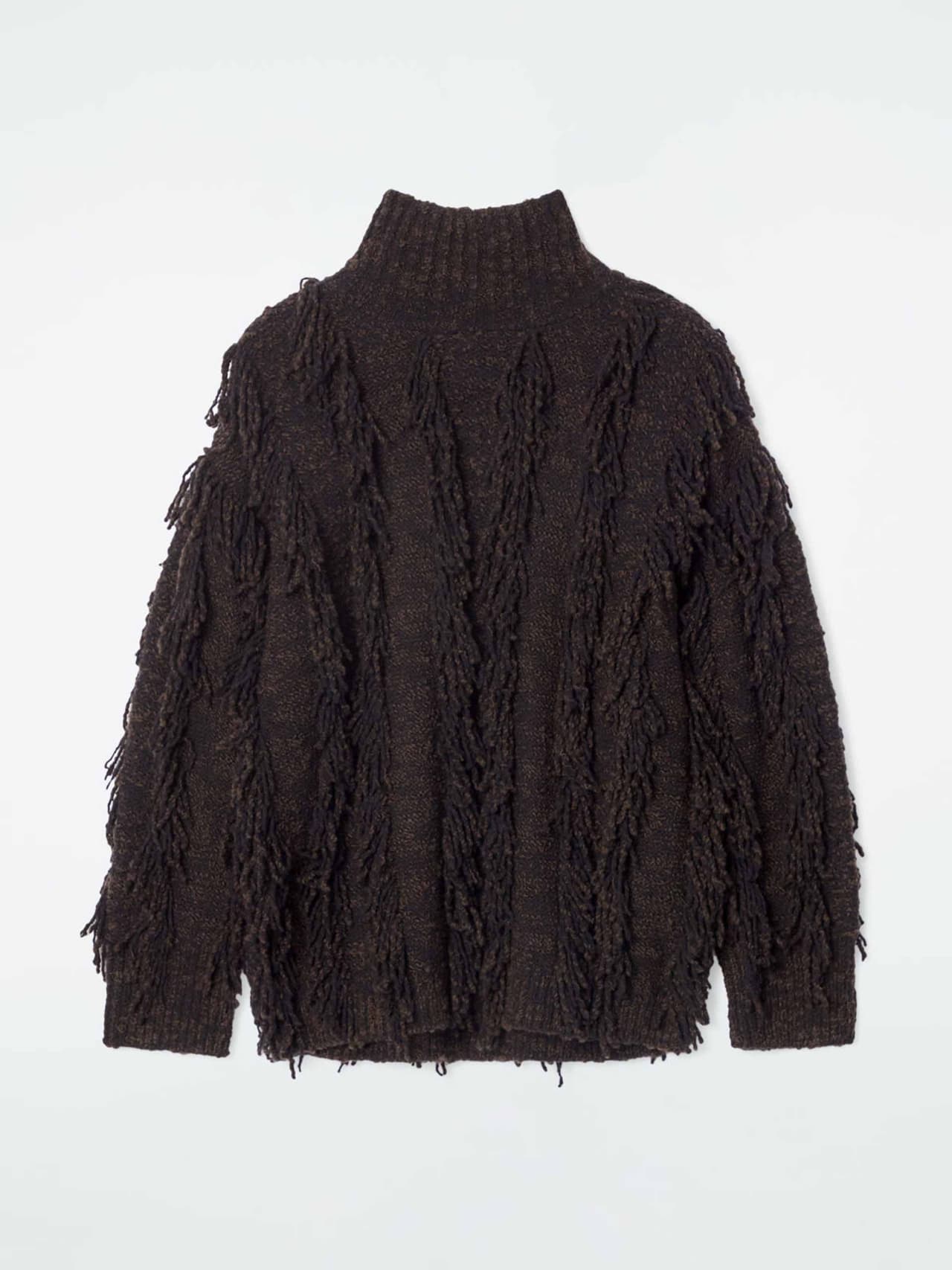 Fringed wool jumper