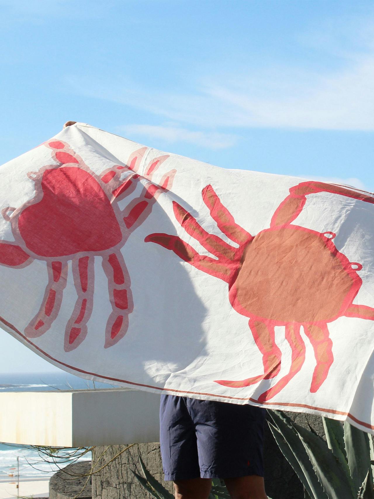 Crab everyday linen Tablecloths Amuse La Bouche    - Collagerie