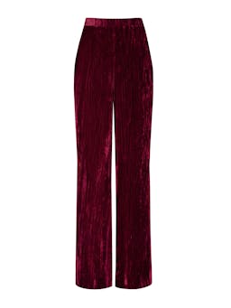 Burgundy velvet Antonia trousers Clothing Usisi Sister    - Collagerie