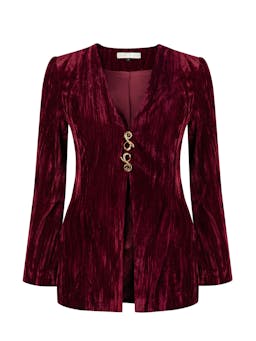 Burgundy velvet Coco top clothing Usisi Sister    - Collagerie