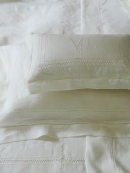 Duvet cover diamond stitch Duvet Covers Volga Linen    - Collagerie