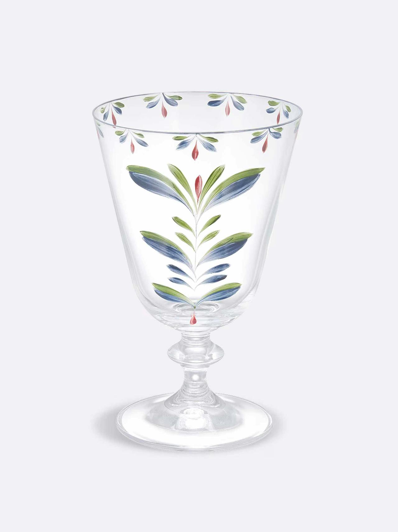 Hand-painted wine glass